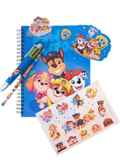 PAW Patrol skrivesett med A5 skrivebok og penn