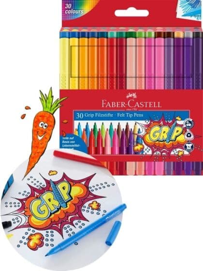 Faber-Castell fargetusjer - 30 matfargebaserte farger