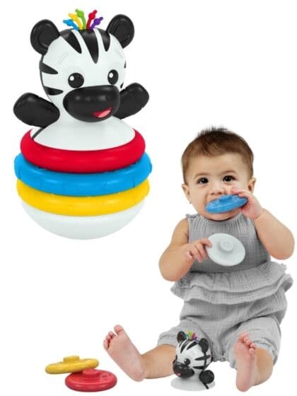 Baby Einstein Biteleke som kan stables - zebra