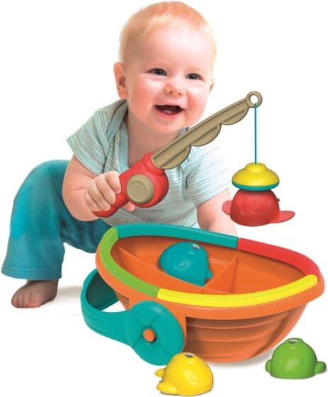 Clementoni Baby PFF sorter og match fiskesett - sorteringsleke med magnetisk fiskestang