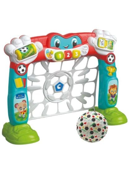 Clementoni Interaktivt Fotballmål – lyd, lys og bevegelig målvakt