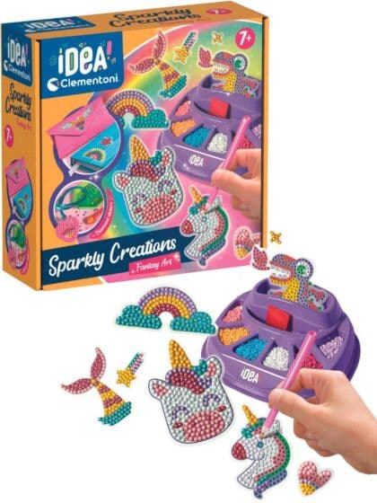 Clementoni Idea Sparkly Creations - Fantasy Art perlekunst