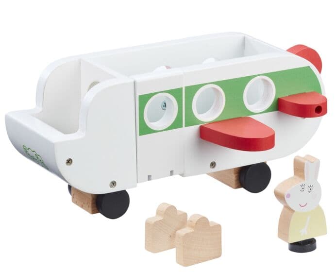Peppa Gris fly og Frøken Kanin-figur i tre