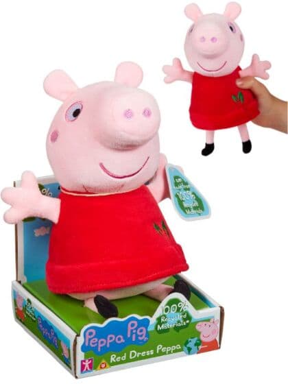 Peppa Gris Eco kosebamse - 20 cm høy
