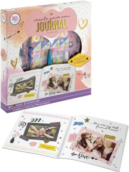 Lag din egen dagbok - scrapbook hobbysett med bok og hobbyutstyr