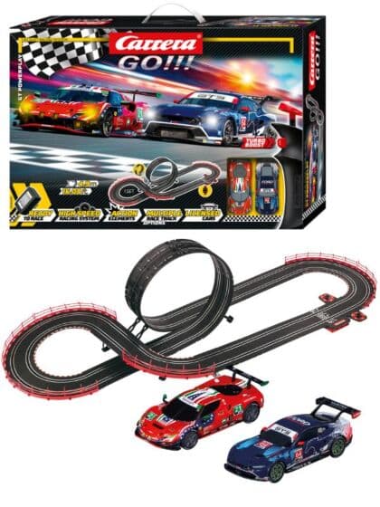 Carrera GO!!! GT Powerplay bilbane – Ferrari vs. Ford Mustang med loop og turbo