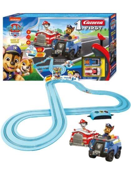 Carrera FIRST PAW Patrol Race 'N' Rescue - bilbane med lys og lyd - 3,5 m