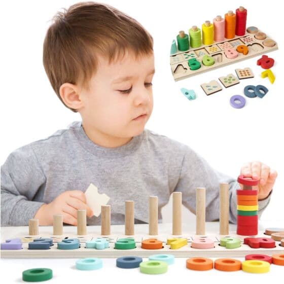 EduFun aktivitetsleke med tall og stableskiver