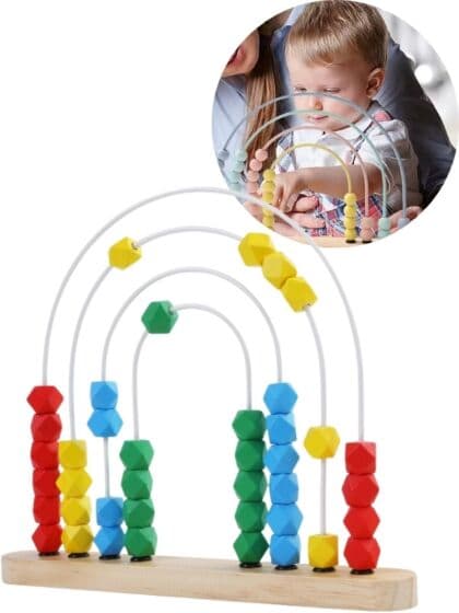 EduFun Rainbow kuleramme i tre - 4 farger