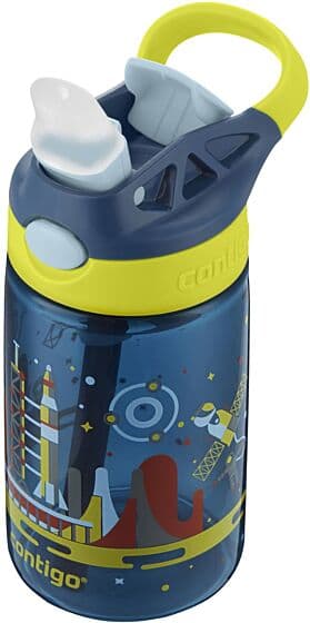 Contigo Gizmo Flip 420 ml drikkeflaske - marineblå med verdensrom-motiv