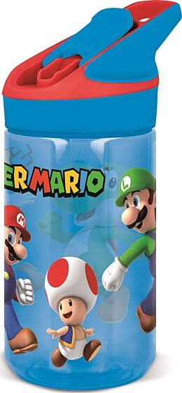 Super Mario Tritan Premium drikkeflaske med sugerør - 480 ml