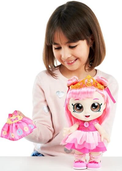 Kindi Kids Dress Up Donatina dukke med prinsesse-antrekk - 25 cm