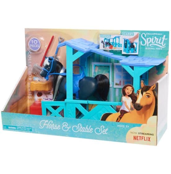 Spirit Riding Free hestestall med hest - 10 deler