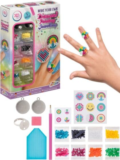 Grafix Diamond Painting smykkesett - lag smykker med perlekunst