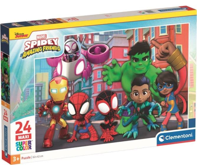 Clementoni Spidey and his amazing friends Maxi puslespill 24 brikker