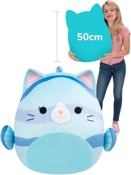 Squishmallows Cat Fish kosepute – 50 cm