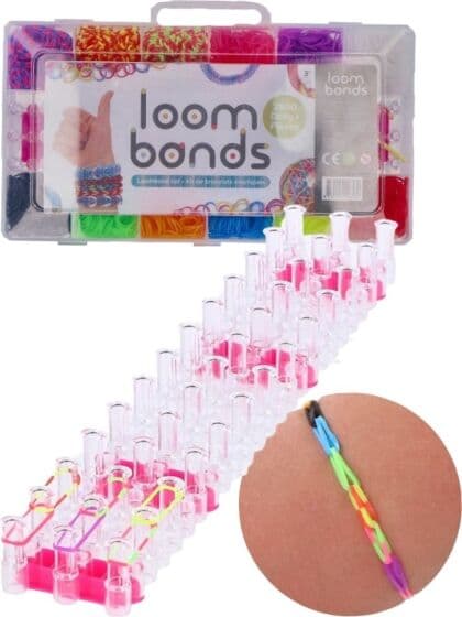 Loom bands vevbåndsett med 2500 deler