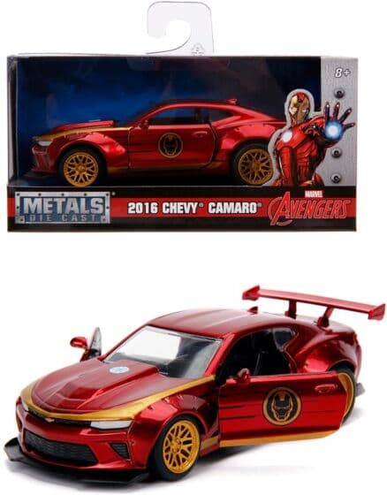 Marvel Avengers 2016 Chevy Camaro SS 1:32 die-cast metallbil - 12 cm