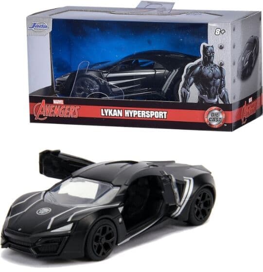 Marvel Avengers Black Panther Lykan Hypersport 1:32 metallbil