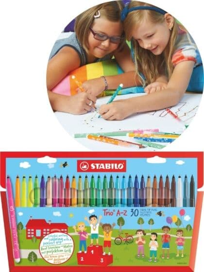 Stabilo Trio A-Z tusjer - 30 stk