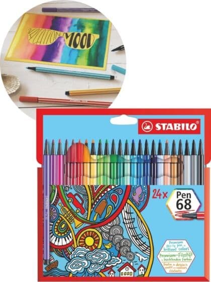 Stabilo Pen 68 tusjpenner - 24 stk