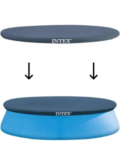 Intex Pool Cover - overtrekk med dreneringshull til runde basseng på 305 cm