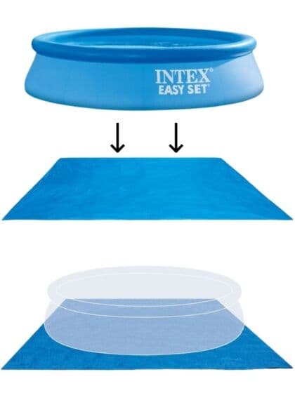 Intex Pool Ground Cloth - Underlagsmatte til basseng - 472 x 472 cm