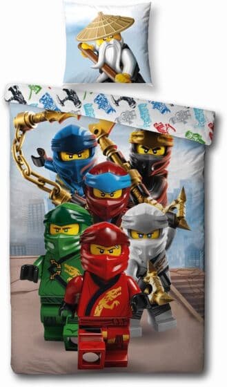 Lego Ninjago sengesett i bomull - 140x200 cm