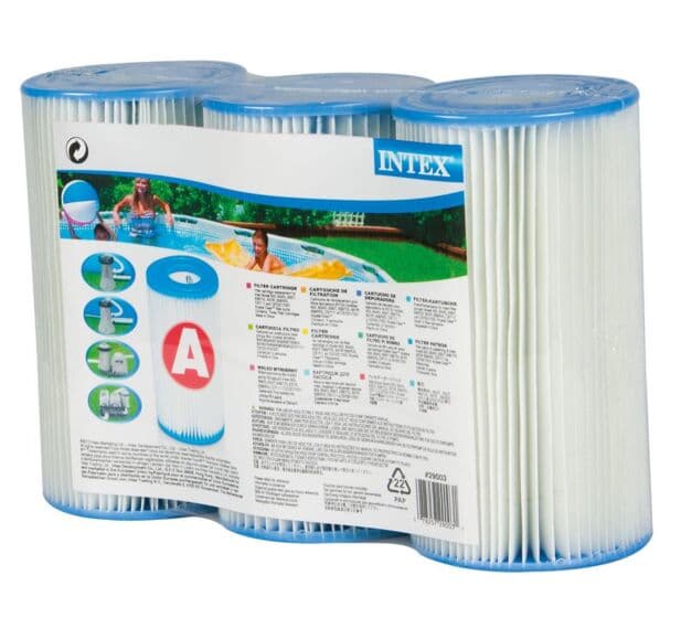 Intex Filter - 3 pack med filterinnsats A til filterpumpe
