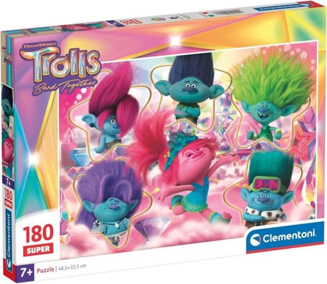Clementoni Trolls puslespill - 180 brikker