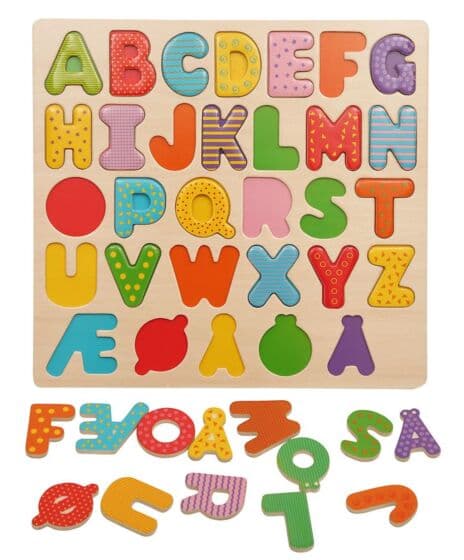 EduFun alfabetpuslespill i tre - norske bokstaver