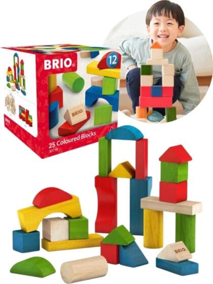BRIO byggeklosser i tre 25 stk - 30114