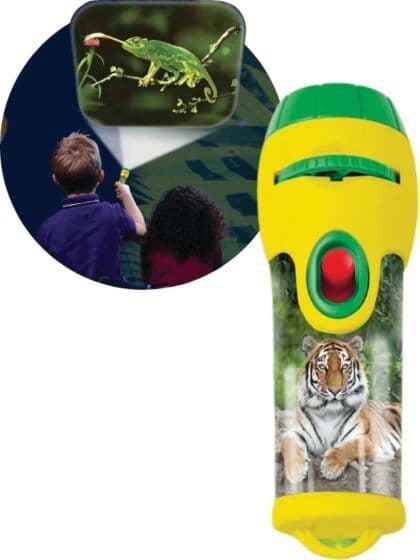 Brainstorm Dyreliv-projektor i lommelykt-form - 12 cm lang