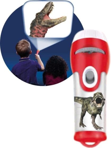 Brainstorm Dinosaur-projektor i lommelykt-form - 12 cm lang