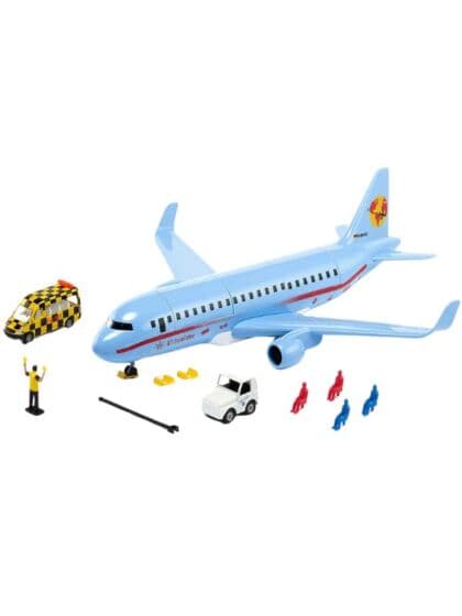 SIKU Commercial Aircraft - passasjerfly med tilbehør