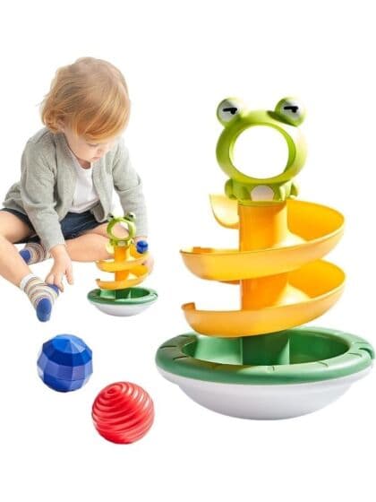 Infantino BKids Twist & Turn Ball Drop – fargerikt kuleløp med spiralbane