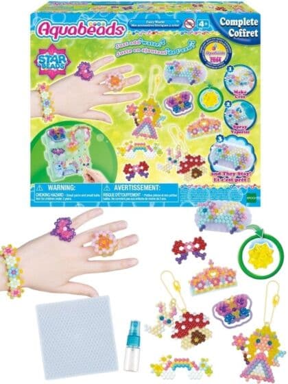 Aquabeads Fairy World perlesett - med 820 vannperler i 16 ulike farger
