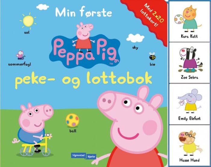 Peppa Gris peke- og lottobok