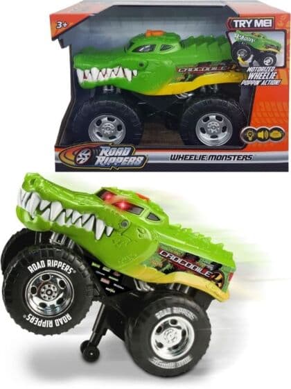 Road Rippers Wheelie Monster krokodille - monster truck med lys og lyd