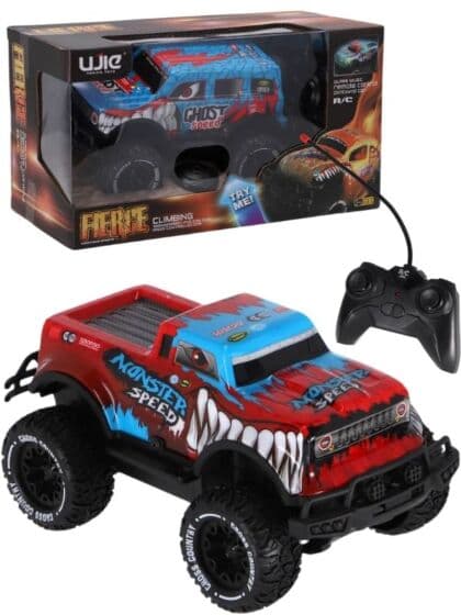 Fjernstyrt monster truck – RC bil med lys og lyd