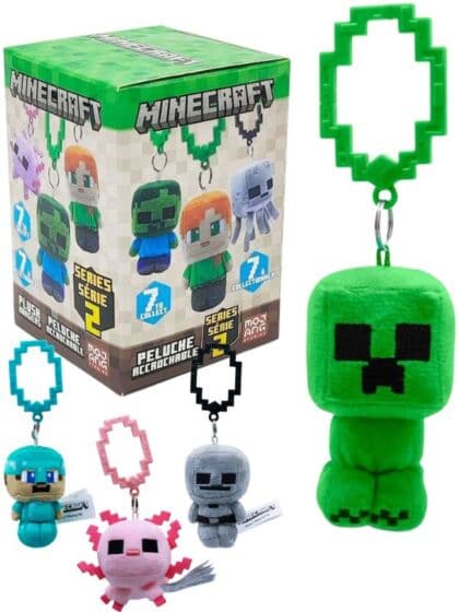 Minecraft nøkkelring 9 cm – plush hanger samlerfigur