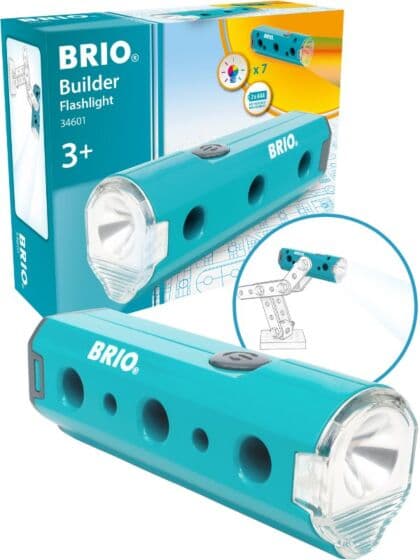 BRIO Builder Lommelykt som kan lyse i 7 farger