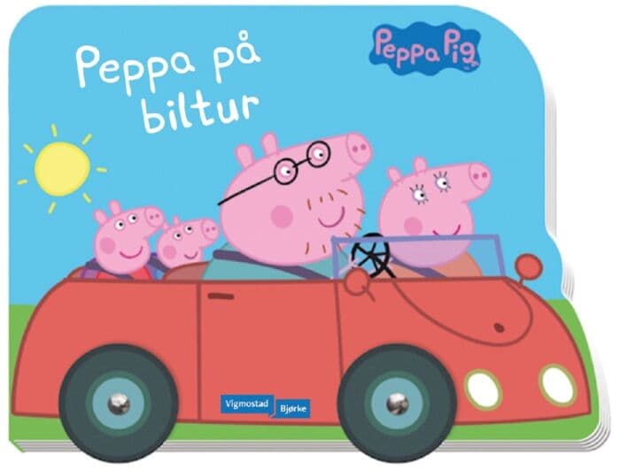 Peppa Gris på biltur - pekebok