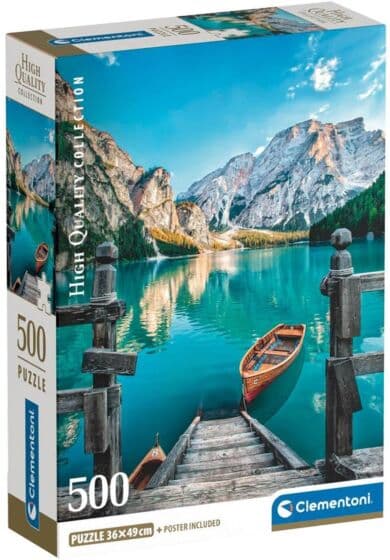 Clementoni puslespill 500 brikker - Braies-innsjøen