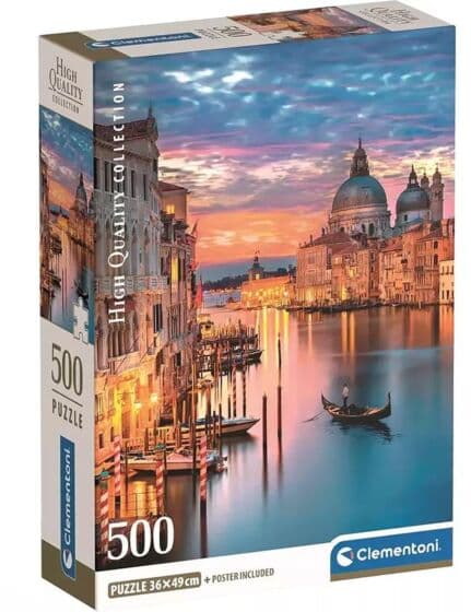 Clementoni puslespill 500 brikker - Solnedgang i Venezia