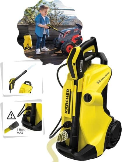 Smoby Karcher K4 høytrykksspyler med stativ - kobles til hageslangen