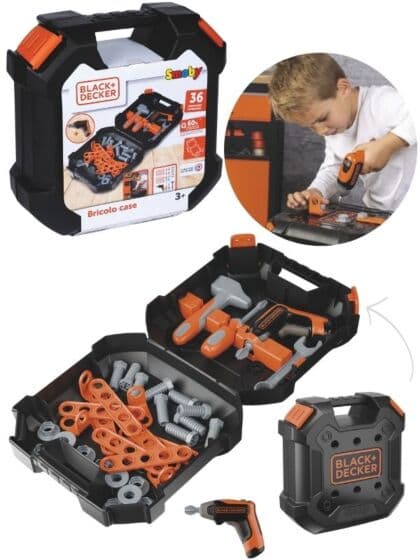 Smoby Black+Decker Bricolo Case – verktøykoffert for barn