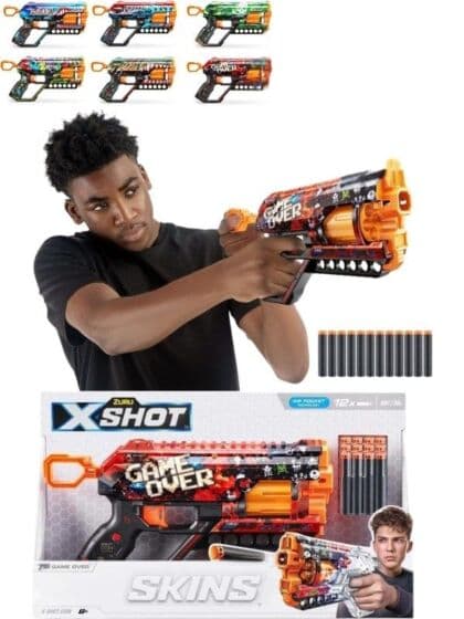 Zuru X-Shot Skins Griefer blaster med 12 dartpiler