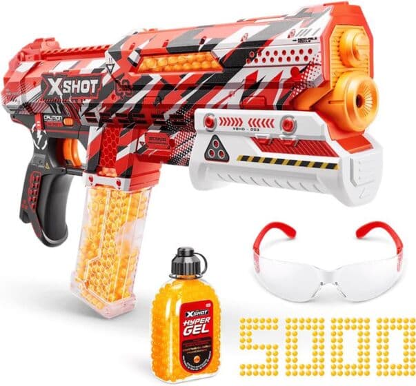 Zuru X-Shot Hyper Gel Clutch blaster med 5000 gellets - lekegevær som skyter gelekuler