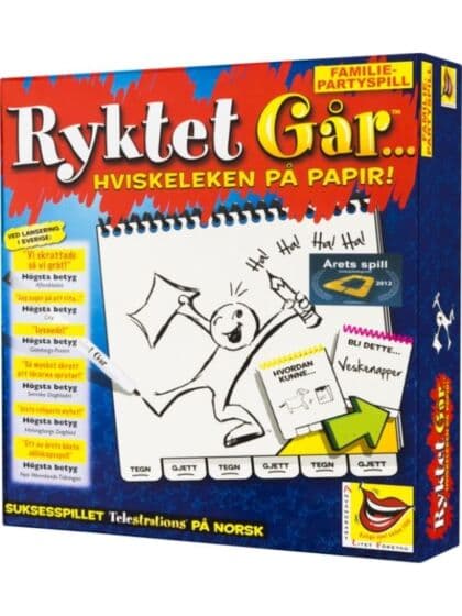 Ryktet går... Hviskeleken på papir - tegn og gjett - det hysterisk morsomme familiespillet